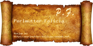 Perlmutter Felícia névjegykártya